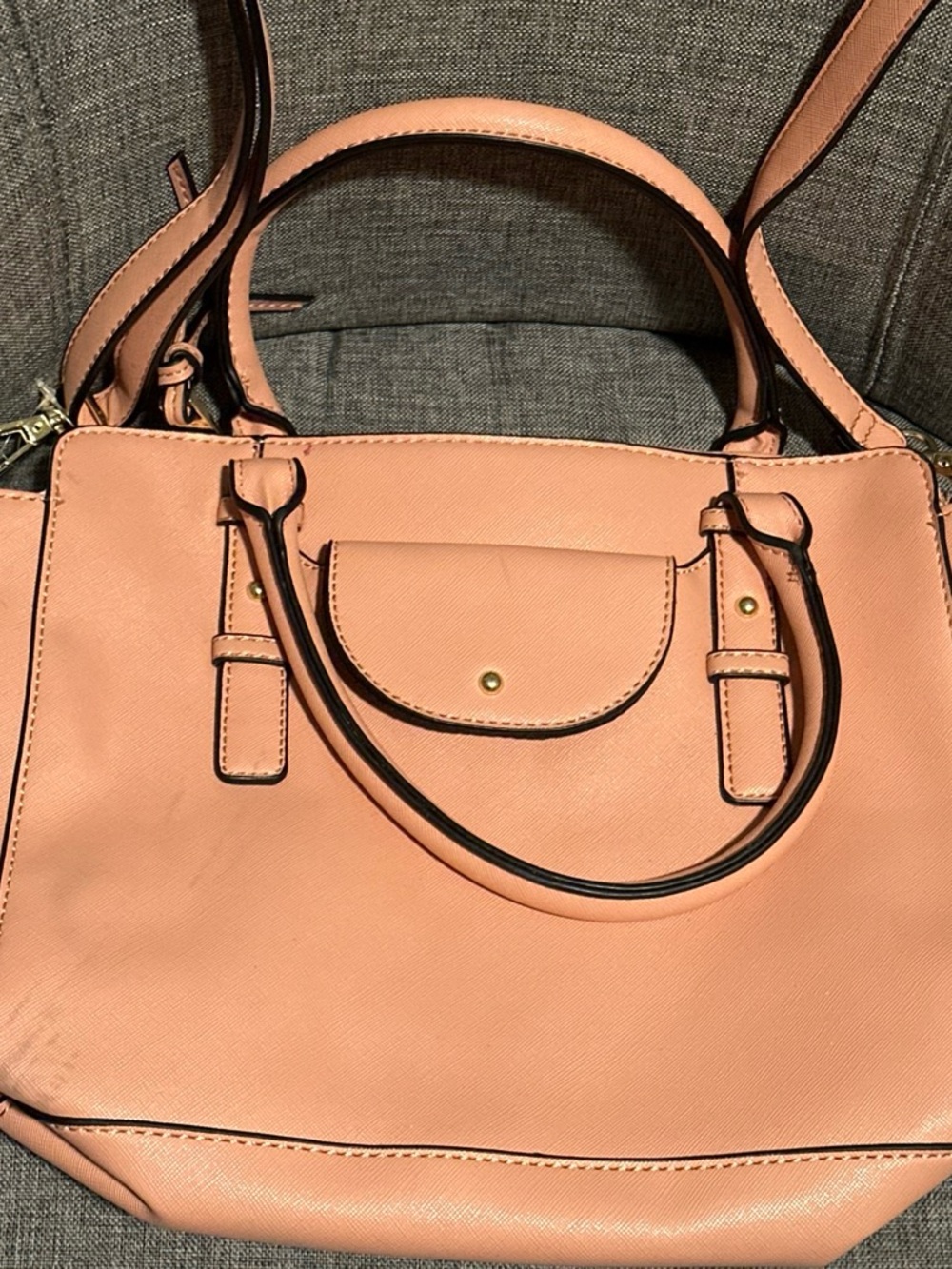 Women’s Peach Tote Handbag - Stylish Everyday Carry